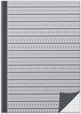 RNK Verlag 46804 Notizbuch Grey - A5, kariert, 96 Blatt