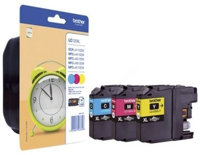 Brother LC125XLRBWBPDR Original Brother Tintenpatrone MultiPack C, , Blister