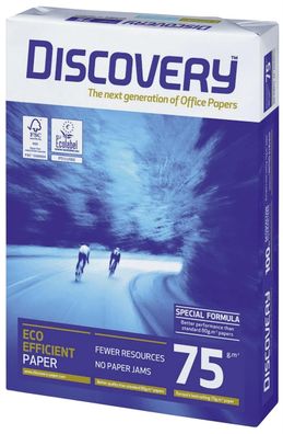 Discovery 83427B75B Kopierpapier A3 holzfrei 75 g/qm weiß 500 Blatt