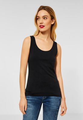 Street One Top einfarbig in Black