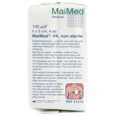 MaiMed - VK Vlieskompressen unsteril 4-fach 30 g Kompresse Wundkompresse