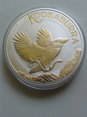 30$ 2024 Australien Kookaburra Charles III. 30 Dollars 2024 Kookaburra 1kg Silber