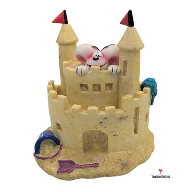 Diddl Maus Deko Figur Spardose Sparbüchse Sandschloss Sandburg | ca. 14 cm