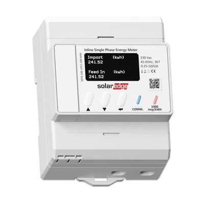 SolarEdge 1-phasiger Inline Energy Meter MTR-240-1PC1-DW-MW