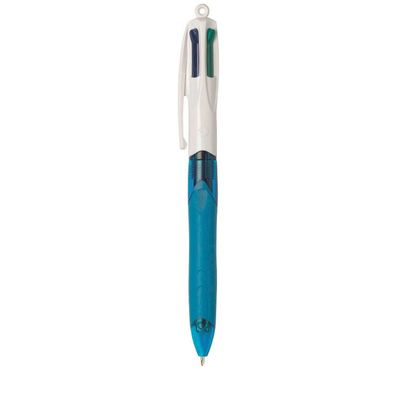 BIC 8871361 4-Farben-Kugelschreiber 4 Colours GRIP Medium blau Schreibfarbe farbso