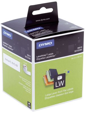 Dymo® S0722480 LabelWriter™ Etikettenrollen - Ordneretikett breit, 59 x 190 mm, weiß