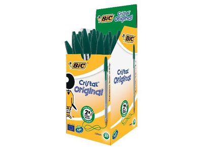 BiC® 8373629 Kugelschreiber Cristal® Original - 0,4 mm, grün (dokumentenecht)