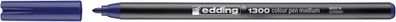 Edding 41300003 1300 Fasermaler colour pen - ca. 2 mm, blau