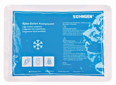 SÖHNGEN® 1003981 Kälte-Sofortkompresse - 21 x 15 cm, klein, 48 Stück