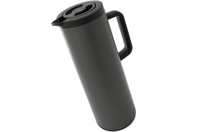 Isolier Thermo Kanne dobman 1 Liter Thermoskanne Kaffeekanne dunkelgrau