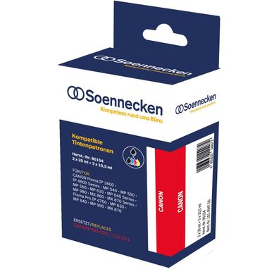 Soennecken Tintenpatrone 80154 wie Canon PGI520/CLI521 5 St./Pack