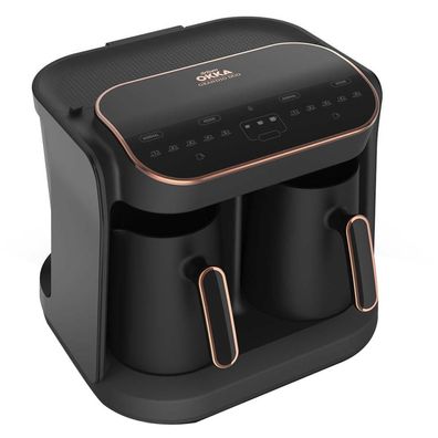 Arzum Okka Grandio 1400W Duo Mokka-Kaffeemaschine Schwarz, Bronze Fassungsvermoege