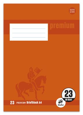 Staufen® 734040243 Briefblock Premium LIN 23 - A4, 90 g/qm, 50 Blatt, rautiert