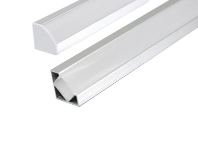 2 m Eckprofil Eckleiste Aluprofil Alu LED Kanal Schiene LED Leiste für LED-Streife