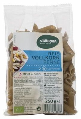 Naturata 3x Penne, Reis Vollkorn 250g