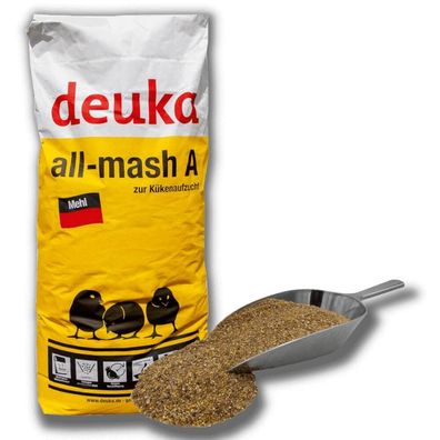 Deuka Kükenfutter All-Mash A Mehl 25 kg o. Cocc. Kükenaufzucht Geflügelaufzucht