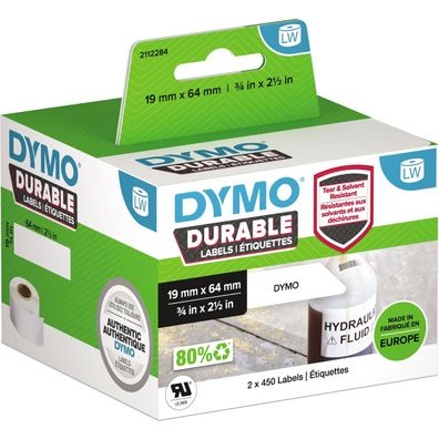 Dymo 2112284 Dymo LW-Kunststoff-Etiketten 19 x 64 mm 2x 450 St