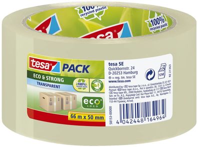 tesa® 58153-00000-00 Verpackungsklebeband tesapack® Eco & Strong - PP, 66 m x 50