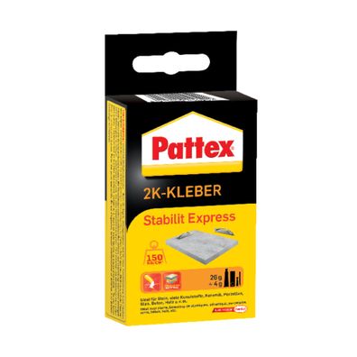 Pattex 9H PSE6N Pattex Stabilit Express 2 Komponenten-Kleber Harz 70,0 g, Härtepul