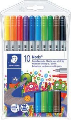 Staedtler® 320 NWP10 Doppelfasermaler Noris Club®, 2 Spitzen: dünn 1,0 mm, dick