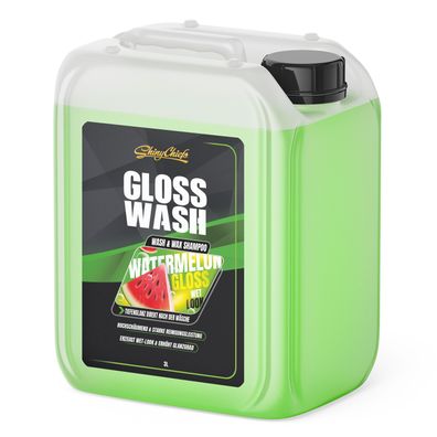 Glosswash Wassermelone - WASH & WAX Mildes Autoshampoo 3 Liter