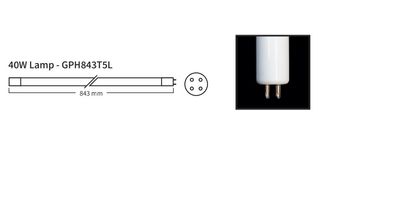 Koi Herdecke UVC Ersatzlampen 40 Watt weiß GPH843T5L 843 mm