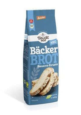 Bauck Mühle 3x Bäcker Brot Bauern-Kruste 450g Demeter 450g