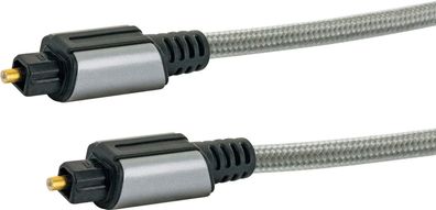 Schwaiger Ainstein Premium Lichtwellenleiter Anschlusskabel mit 2x Toslink Stecker