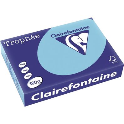 Clairalfa Universal-Papier Troph‚e, A4, 160 g/qm, blau