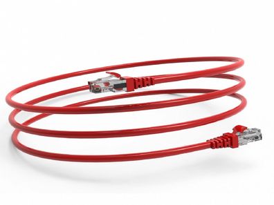 Inca ICAT6-01TK RJ45 Cat6 UTP Netzwerkkabel Ethernetkabel LAN-Kabel Rot 1 Meter