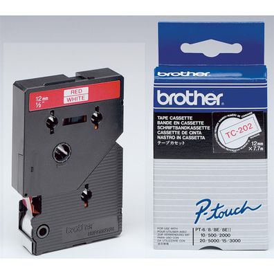 brother TC-Tape TC-202 Schriftbandkassette, Bandbreite: 12mm