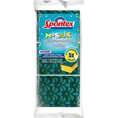 Spontex Schwamm Mosaik 19411056 sort. 3St