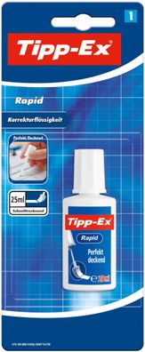 Tipp-Ex 8871601 Korrekturfl?ssigkeit "Rapid" weß 25 ml Blister