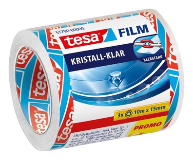 30x Tesa® 57790-00000 Klebefilm tesafilm® kristall-klar Bandgröße (L x B): 10 m x