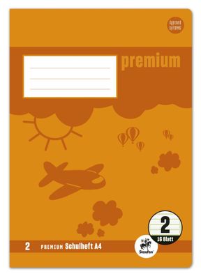 Staufen® 734010332 Heft Premium LIN 2 - A4, 16 Blatt, 90 g/qm, Premium LIN iert