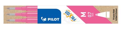 Pilot BLS-FR7-P-S3 Tintenrollermine FriXion BLS-FR7 - 0,4 mm, pink, 3er Pack