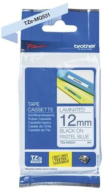 Brother TZe-MQ531 TZe-MQ531 Schriftbandkassette - laminiert, 12 mm x 4 m, schwarz