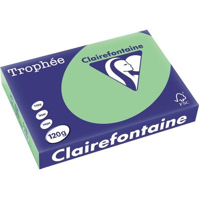 Clairalfa Universal-Papier Troph‚e, A4, 120 g/qm, naturgr?n