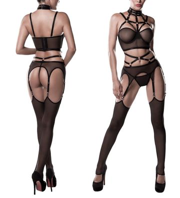 GREY VELVET Harness - Straps Set - (L, /XL, , , /M, L)