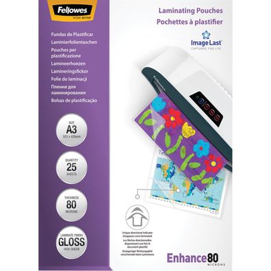 Fellowes Laminierfolie ImageLast 5396403 DIN A3 80my 25 St./Pack