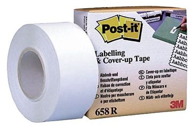 Post-it® 658R Abdeck- und Beschriftungsband, 17,7 m x 25 mm, Schachtel mit 1Nachfü