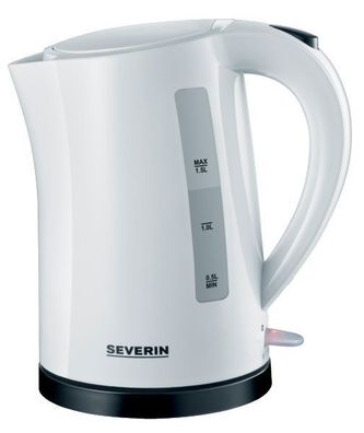 Severin WK 3494 Wasserkocher - 1,5 Liter, weiß/schwarz