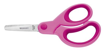 Westcott E-20580 00 Schere Kids Softgrip Kunststoffgriff in pink asymmetrisch