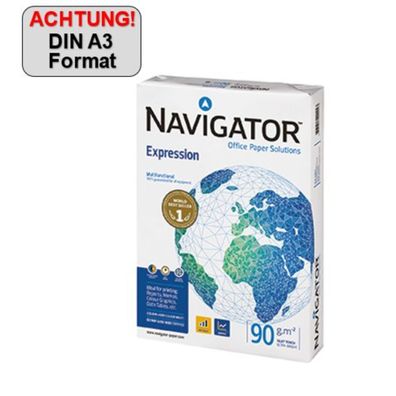 Navigator Kopierpapier Inkjet 82427B90B 90g/qm A3 500 Bl./Pack