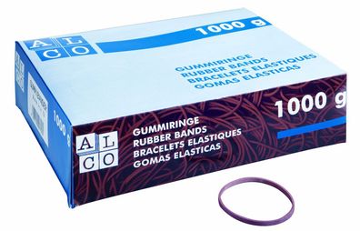 ALCO 746 Gummiringe Naturkautschuk - Ø 85mm, rot, 1.000 g