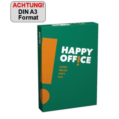 Igepa Kopierpapier Happy Office 809B80B A3 80g hf ws 500 Bl./Pack