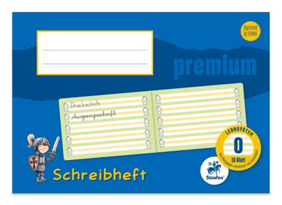 Staufen® 734500701 Schreiblernheft Premium Lineatur 0 (1. Schuljahr) - mit gelbem