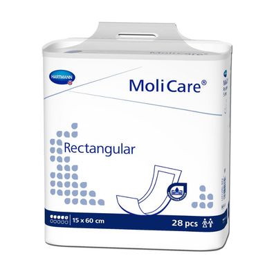 Hartmann MoliCare® Rectangular Einlage, 5 Tropfen | Packung (28 Stück)