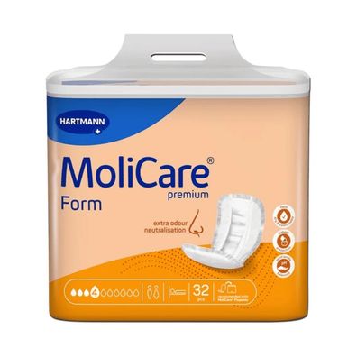 Hartmann MoliCare® Premium Form Vorlage, 4 Tropfen - 32 Stück | Packung (32 Stück)