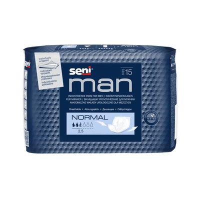 Seni Man Normal Inkontinenzeinlage für Männer - 15 Stück - 5900516694784 | Packung (1